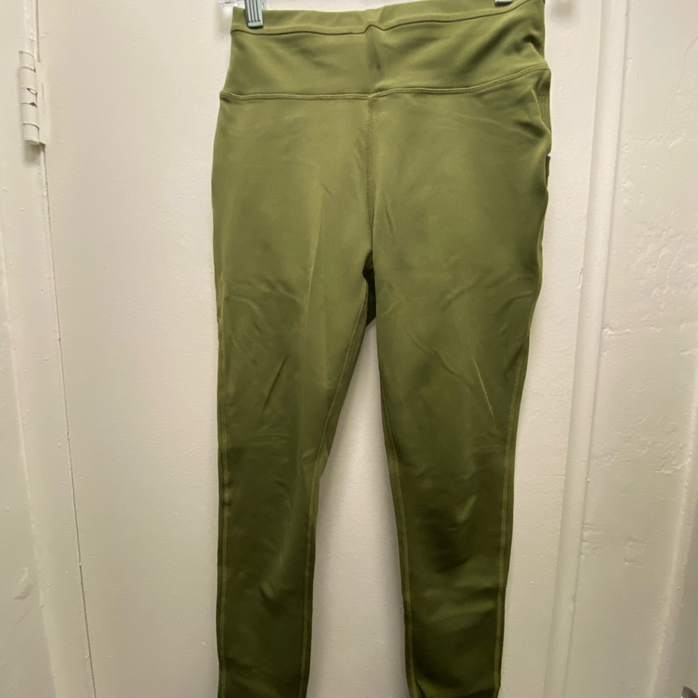 POP Fit S Olive Green Leggings